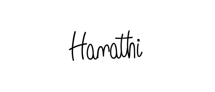 How to make Hanathi name signature. Use Angelique-Rose-font-FFP style for creating short signs online. This is the latest handwritten sign. Hanathi signature style 5 images and pictures png