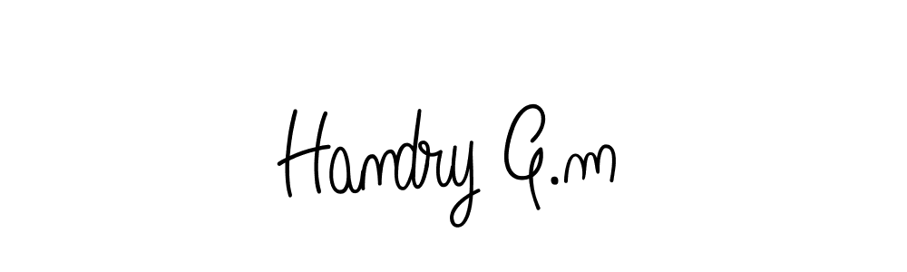 Angelique-Rose-font-FFP is a professional signature style that is perfect for those who want to add a touch of class to their signature. It is also a great choice for those who want to make their signature more unique. Get Handry G.m name to fancy signature for free. Handry G.m signature style 5 images and pictures png