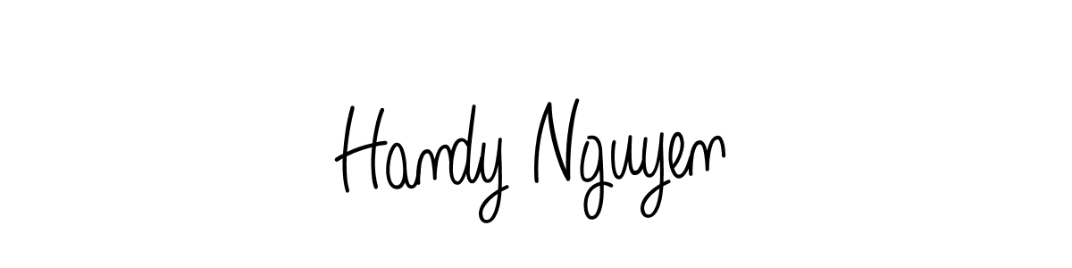 Once you've used our free online signature maker to create your best signature Angelique-Rose-font-FFP style, it's time to enjoy all of the benefits that Handy Nguyen name signing documents. Handy Nguyen signature style 5 images and pictures png
