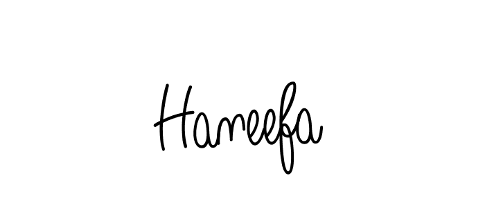 Haneefa stylish signature style. Best Handwritten Sign (Angelique-Rose-font-FFP) for my name. Handwritten Signature Collection Ideas for my name Haneefa. Haneefa signature style 5 images and pictures png