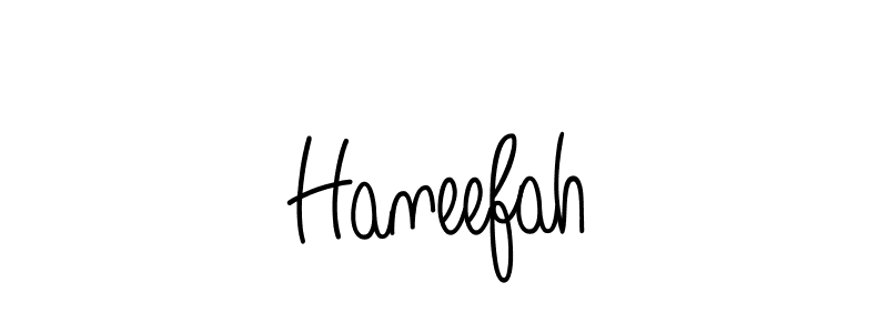 How to make Haneefah name signature. Use Angelique-Rose-font-FFP style for creating short signs online. This is the latest handwritten sign. Haneefah signature style 5 images and pictures png