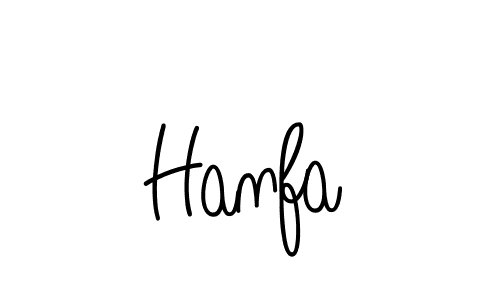 Design your own signature with our free online signature maker. With this signature software, you can create a handwritten (Angelique-Rose-font-FFP) signature for name Hanfa. Hanfa signature style 5 images and pictures png
