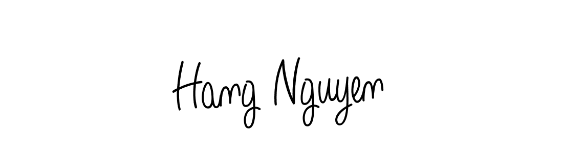 It looks lik you need a new signature style for name Hang Nguyen. Design unique handwritten (Angelique-Rose-font-FFP) signature with our free signature maker in just a few clicks. Hang Nguyen signature style 5 images and pictures png