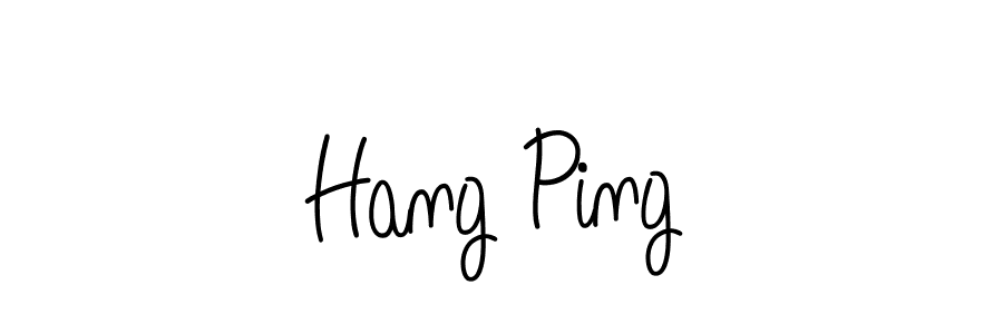 Make a beautiful signature design for name Hang Ping. With this signature (Angelique-Rose-font-FFP) style, you can create a handwritten signature for free. Hang Ping signature style 5 images and pictures png