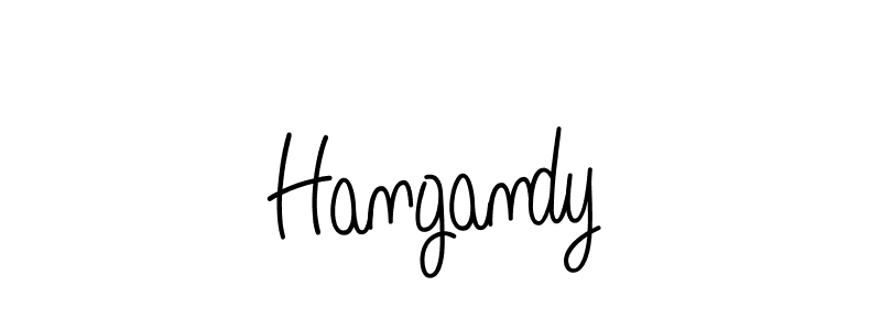 Also we have Hangandy name is the best signature style. Create professional handwritten signature collection using Angelique-Rose-font-FFP autograph style. Hangandy signature style 5 images and pictures png