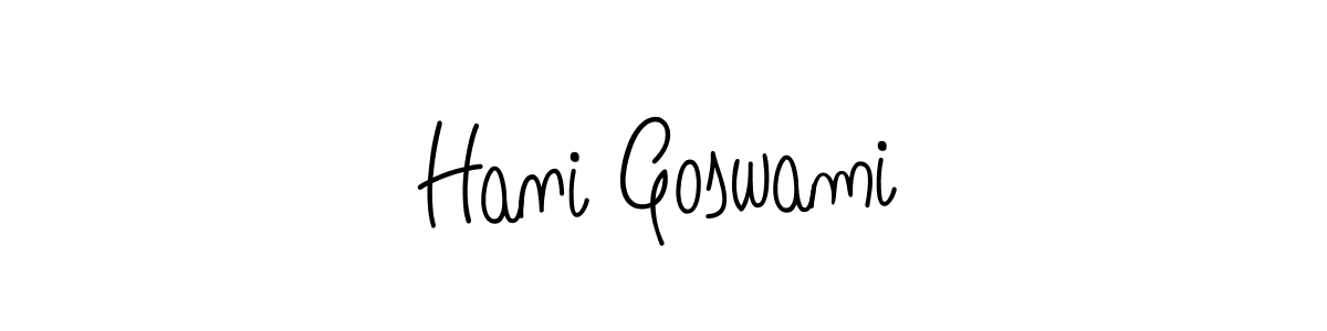 Also we have Hani Goswami name is the best signature style. Create professional handwritten signature collection using Angelique-Rose-font-FFP autograph style. Hani Goswami signature style 5 images and pictures png