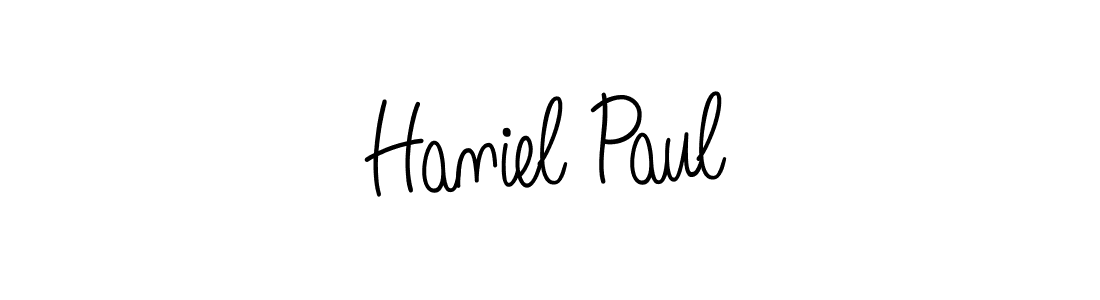 Also we have Haniel Paul name is the best signature style. Create professional handwritten signature collection using Angelique-Rose-font-FFP autograph style. Haniel Paul signature style 5 images and pictures png