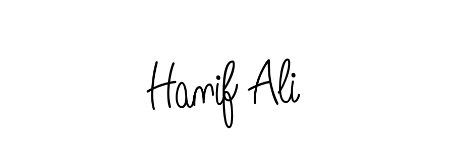 Also we have Hanif Ali name is the best signature style. Create professional handwritten signature collection using Angelique-Rose-font-FFP autograph style. Hanif Ali signature style 5 images and pictures png