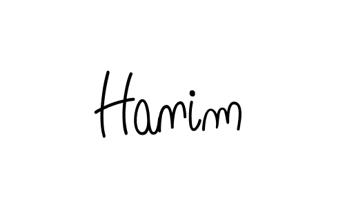 Make a beautiful signature design for name Hanim. Use this online signature maker to create a handwritten signature for free. Hanim signature style 5 images and pictures png