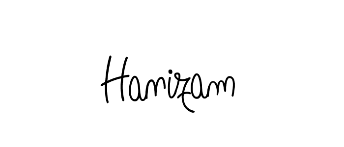 Hanizam stylish signature style. Best Handwritten Sign (Angelique-Rose-font-FFP) for my name. Handwritten Signature Collection Ideas for my name Hanizam. Hanizam signature style 5 images and pictures png
