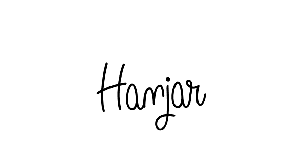 Hanjar stylish signature style. Best Handwritten Sign (Angelique-Rose-font-FFP) for my name. Handwritten Signature Collection Ideas for my name Hanjar. Hanjar signature style 5 images and pictures png