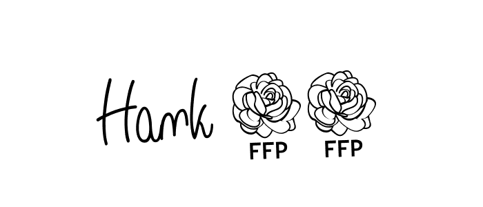 How to Draw Hank 33 signature style? Angelique-Rose-font-FFP is a latest design signature styles for name Hank 33. Hank 33 signature style 5 images and pictures png