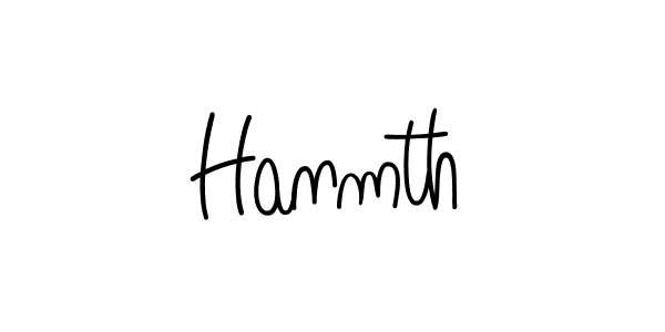 Make a beautiful signature design for name Hanmth. With this signature (Angelique-Rose-font-FFP) style, you can create a handwritten signature for free. Hanmth signature style 5 images and pictures png
