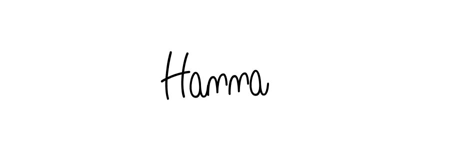 The best way (Angelique-Rose-font-FFP) to make a short signature is to pick only two or three words in your name. The name Hanna ♡ include a total of six letters. For converting this name. Hanna ♡ signature style 5 images and pictures png