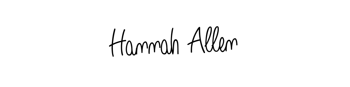 How to make Hannah Allen signature? Angelique-Rose-font-FFP is a professional autograph style. Create handwritten signature for Hannah Allen name. Hannah Allen signature style 5 images and pictures png