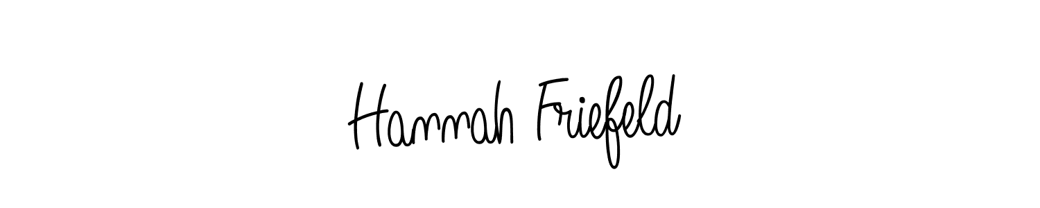 You should practise on your own different ways (Angelique-Rose-font-FFP) to write your name (Hannah Friefeld) in signature. don't let someone else do it for you. Hannah Friefeld signature style 5 images and pictures png