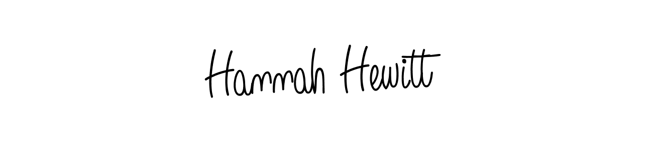 You should practise on your own different ways (Angelique-Rose-font-FFP) to write your name (Hannah Hewitt) in signature. don't let someone else do it for you. Hannah Hewitt signature style 5 images and pictures png