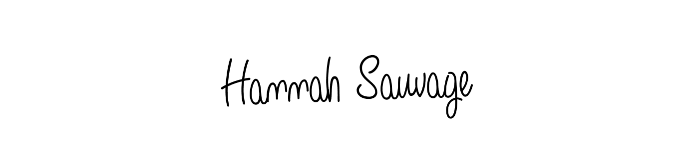 You should practise on your own different ways (Angelique-Rose-font-FFP) to write your name (Hannah Sauvage) in signature. don't let someone else do it for you. Hannah Sauvage signature style 5 images and pictures png