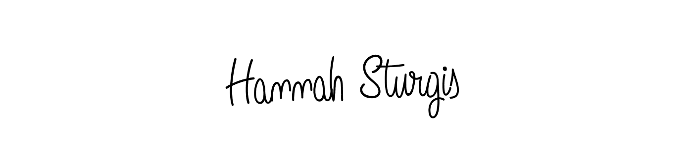 How to make Hannah Sturgis name signature. Use Angelique-Rose-font-FFP style for creating short signs online. This is the latest handwritten sign. Hannah Sturgis signature style 5 images and pictures png