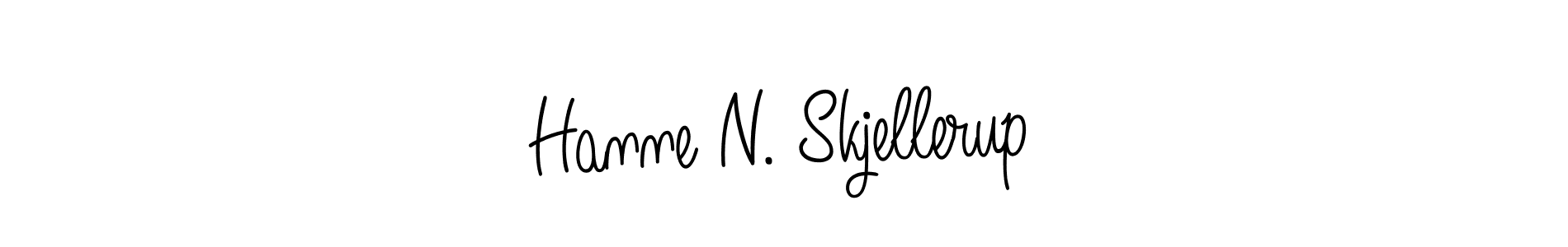 This is the best signature style for the Hanne N. Skjellerup name. Also you like these signature font (Angelique-Rose-font-FFP). Mix name signature. Hanne N. Skjellerup signature style 5 images and pictures png