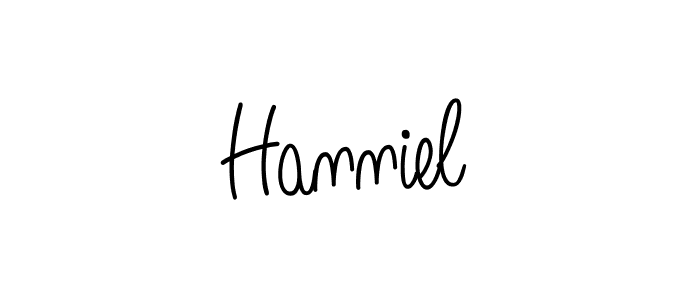 Once you've used our free online signature maker to create your best signature Angelique-Rose-font-FFP style, it's time to enjoy all of the benefits that Hanniel name signing documents. Hanniel signature style 5 images and pictures png