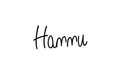 Design your own signature with our free online signature maker. With this signature software, you can create a handwritten (Angelique-Rose-font-FFP) signature for name Hannu. Hannu signature style 5 images and pictures png