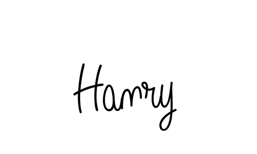 You should practise on your own different ways (Angelique-Rose-font-FFP) to write your name (Hanry) in signature. don't let someone else do it for you. Hanry signature style 5 images and pictures png