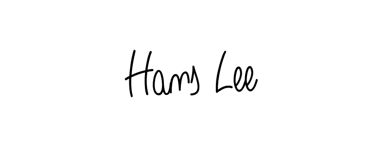 The best way (Angelique-Rose-font-FFP) to make a short signature is to pick only two or three words in your name. The name Hans Lee include a total of six letters. For converting this name. Hans Lee signature style 5 images and pictures png