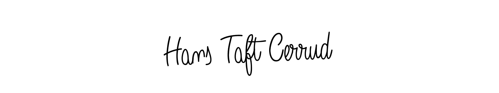 Hans Taft Cerrud stylish signature style. Best Handwritten Sign (Angelique-Rose-font-FFP) for my name. Handwritten Signature Collection Ideas for my name Hans Taft Cerrud. Hans Taft Cerrud signature style 5 images and pictures png