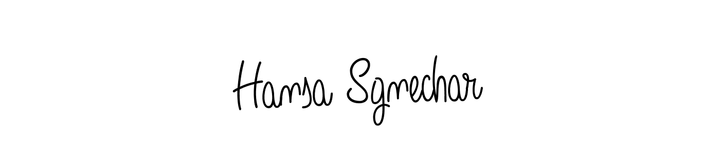 Angelique-Rose-font-FFP is a professional signature style that is perfect for those who want to add a touch of class to their signature. It is also a great choice for those who want to make their signature more unique. Get Hansa Sgnechar name to fancy signature for free. Hansa Sgnechar signature style 5 images and pictures png