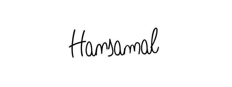 Use a signature maker to create a handwritten signature online. With this signature software, you can design (Angelique-Rose-font-FFP) your own signature for name Hansamal. Hansamal signature style 5 images and pictures png