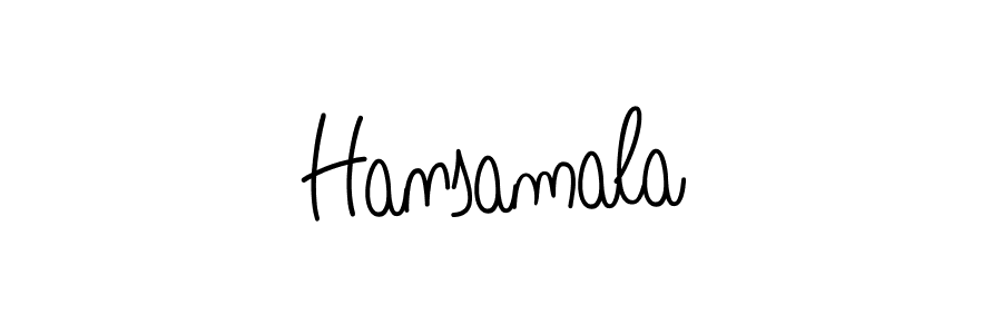 Also we have Hansamala name is the best signature style. Create professional handwritten signature collection using Angelique-Rose-font-FFP autograph style. Hansamala signature style 5 images and pictures png