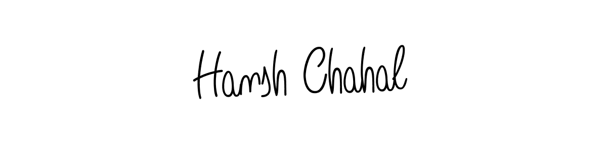 Once you've used our free online signature maker to create your best signature Angelique-Rose-font-FFP style, it's time to enjoy all of the benefits that Hansh Chahal name signing documents. Hansh Chahal signature style 5 images and pictures png