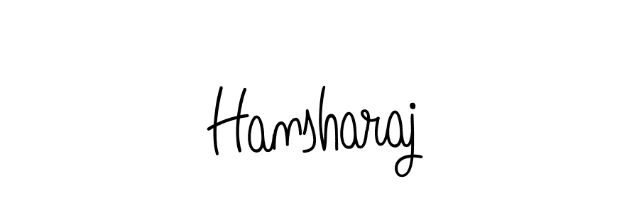 Hansharaj stylish signature style. Best Handwritten Sign (Angelique-Rose-font-FFP) for my name. Handwritten Signature Collection Ideas for my name Hansharaj. Hansharaj signature style 5 images and pictures png