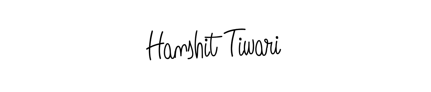 Design your own signature with our free online signature maker. With this signature software, you can create a handwritten (Angelique-Rose-font-FFP) signature for name Hanshit Tiwari. Hanshit Tiwari signature style 5 images and pictures png