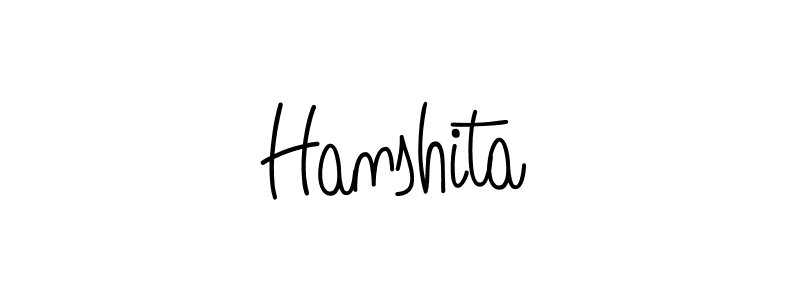 Hanshita stylish signature style. Best Handwritten Sign (Angelique-Rose-font-FFP) for my name. Handwritten Signature Collection Ideas for my name Hanshita. Hanshita signature style 5 images and pictures png