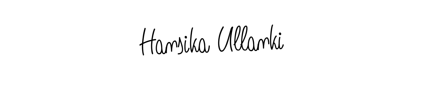 This is the best signature style for the Hansika Ullanki name. Also you like these signature font (Angelique-Rose-font-FFP). Mix name signature. Hansika Ullanki signature style 5 images and pictures png