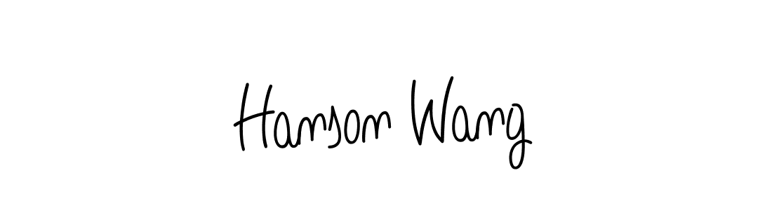 Best and Professional Signature Style for Hanson Wang. Angelique-Rose-font-FFP Best Signature Style Collection. Hanson Wang signature style 5 images and pictures png