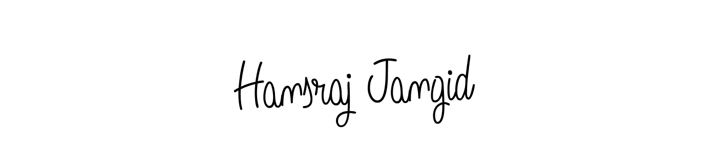 Make a beautiful signature design for name Hansraj Jangid. Use this online signature maker to create a handwritten signature for free. Hansraj Jangid signature style 5 images and pictures png