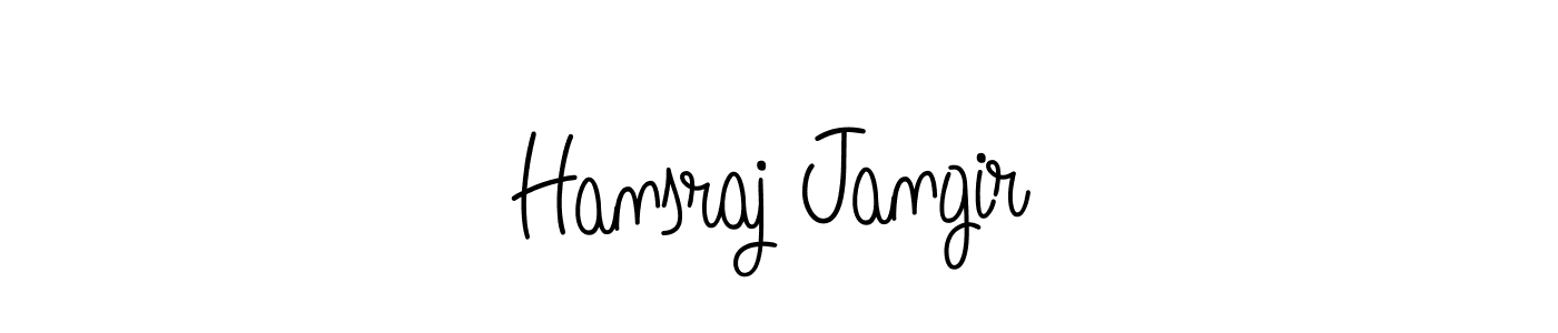 Angelique-Rose-font-FFP is a professional signature style that is perfect for those who want to add a touch of class to their signature. It is also a great choice for those who want to make their signature more unique. Get Hansraj Jangir name to fancy signature for free. Hansraj Jangir signature style 5 images and pictures png