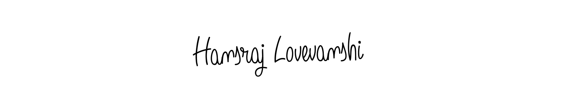 Similarly Angelique-Rose-font-FFP is the best handwritten signature design. Signature creator online .You can use it as an online autograph creator for name Hansraj Lovevanshi. Hansraj Lovevanshi signature style 5 images and pictures png