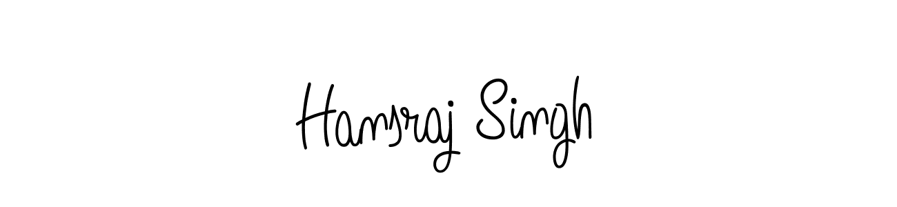 Hansraj Singh stylish signature style. Best Handwritten Sign (Angelique-Rose-font-FFP) for my name. Handwritten Signature Collection Ideas for my name Hansraj Singh. Hansraj Singh signature style 5 images and pictures png