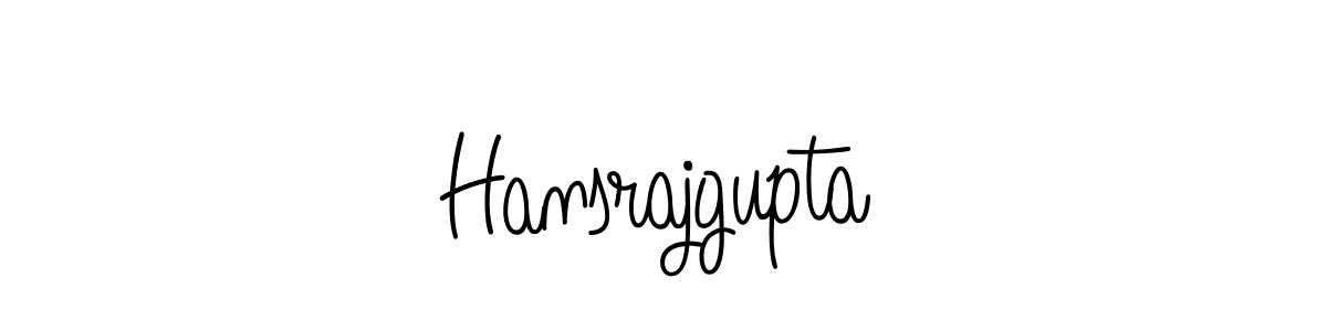 Design your own signature with our free online signature maker. With this signature software, you can create a handwritten (Angelique-Rose-font-FFP) signature for name Hansrajgupta. Hansrajgupta signature style 5 images and pictures png