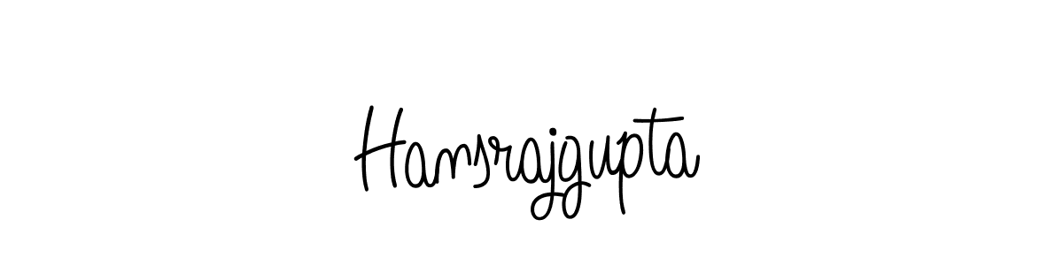 You should practise on your own different ways (Angelique-Rose-font-FFP) to write your name (Hansrajgupta) in signature. don't let someone else do it for you. Hansrajgupta signature style 5 images and pictures png