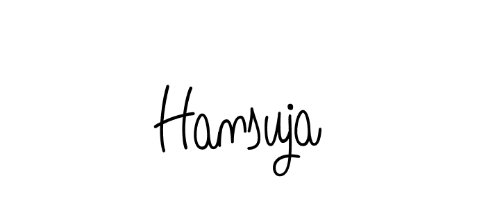 Once you've used our free online signature maker to create your best signature Angelique-Rose-font-FFP style, it's time to enjoy all of the benefits that Hansuja name signing documents. Hansuja signature style 5 images and pictures png