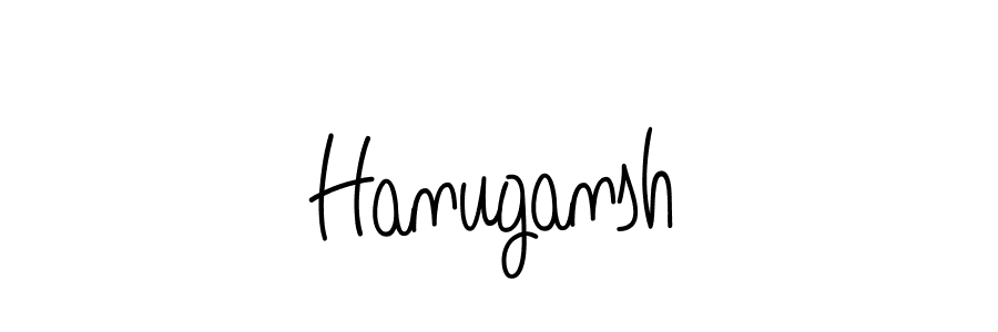 How to make Hanugansh name signature. Use Angelique-Rose-font-FFP style for creating short signs online. This is the latest handwritten sign. Hanugansh signature style 5 images and pictures png