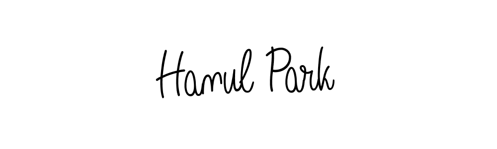 How to make Hanul Park name signature. Use Angelique-Rose-font-FFP style for creating short signs online. This is the latest handwritten sign. Hanul Park signature style 5 images and pictures png