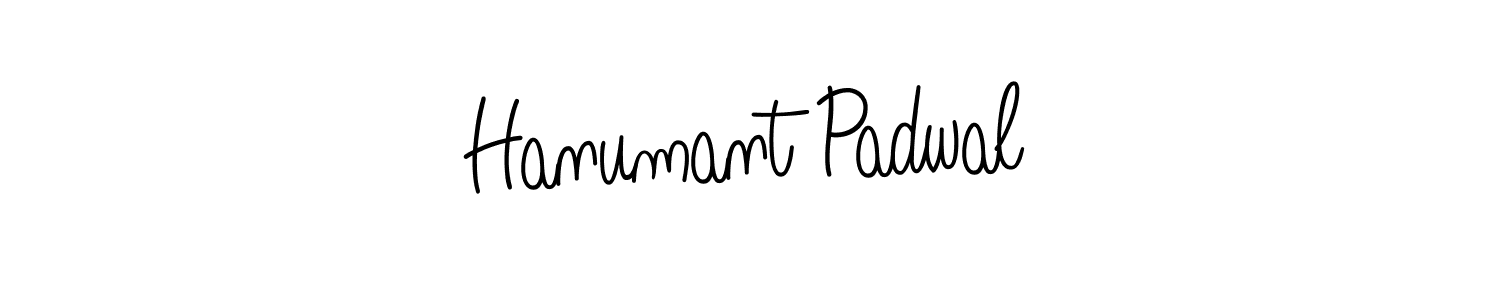 Make a beautiful signature design for name Hanumant Padwal. With this signature (Angelique-Rose-font-FFP) style, you can create a handwritten signature for free. Hanumant Padwal signature style 5 images and pictures png