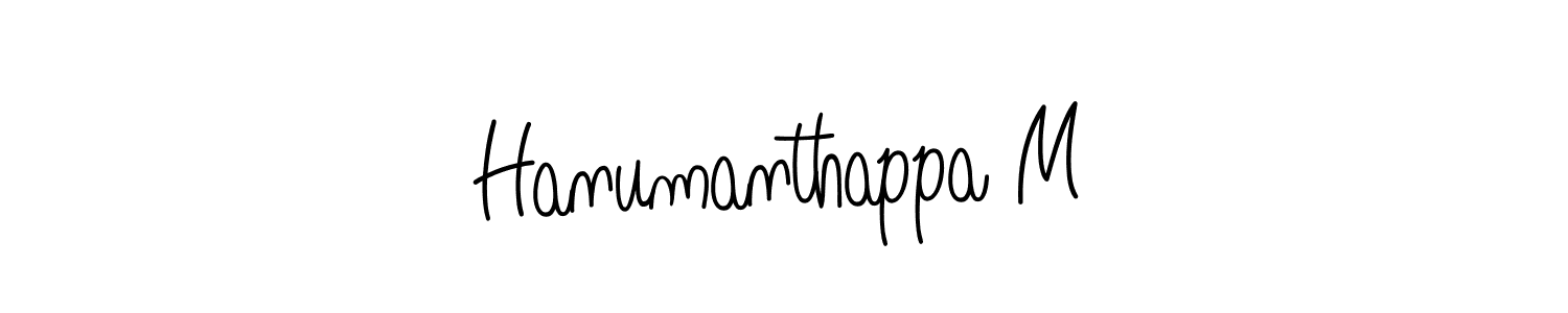 It looks lik you need a new signature style for name Hanumanthappa M. Design unique handwritten (Angelique-Rose-font-FFP) signature with our free signature maker in just a few clicks. Hanumanthappa M signature style 5 images and pictures png