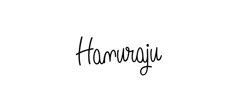 Make a beautiful signature design for name Hanuraju. With this signature (Angelique-Rose-font-FFP) style, you can create a handwritten signature for free. Hanuraju signature style 5 images and pictures png